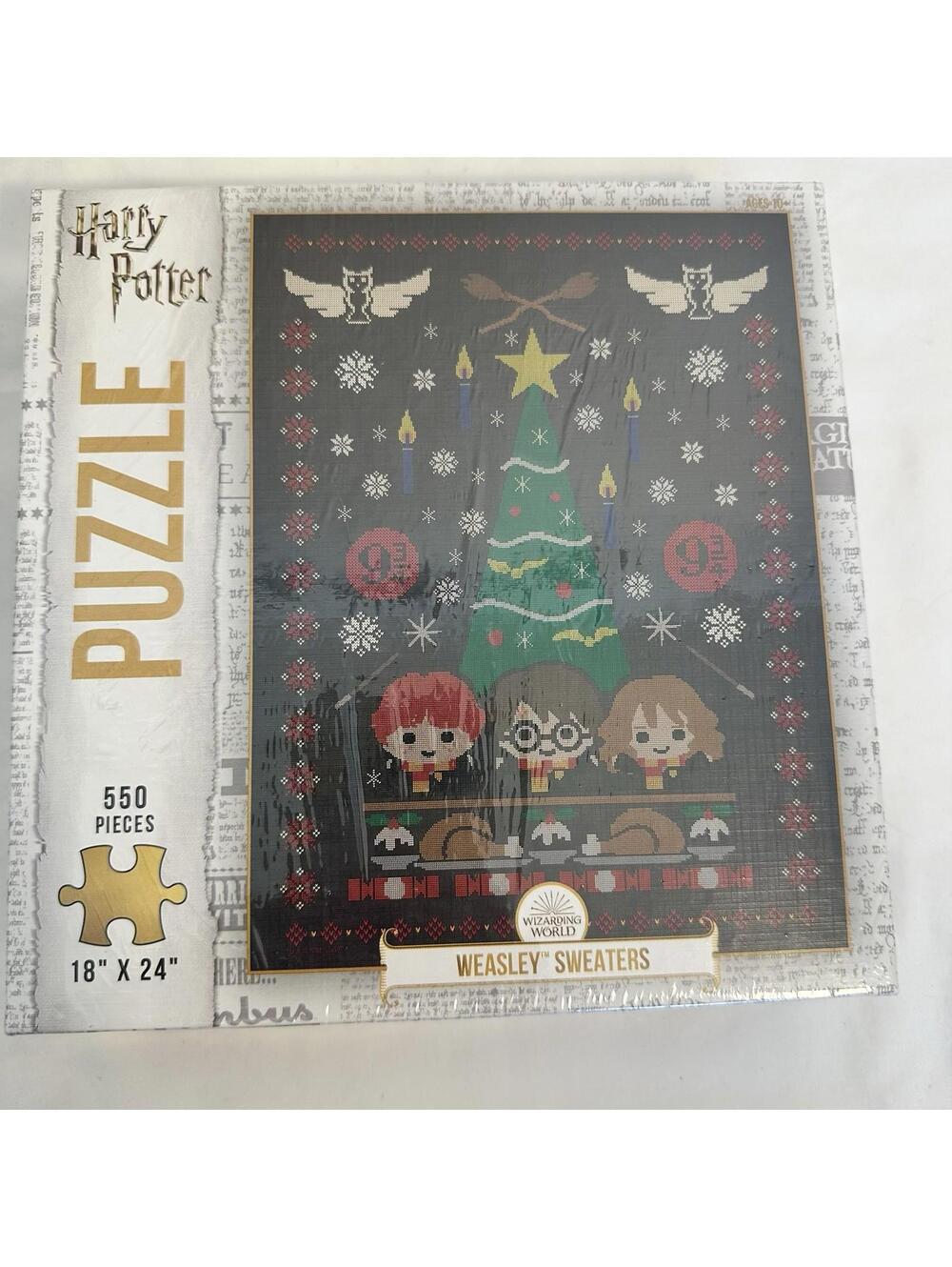 Harry Potter Christmas Sweater Jigsaw Puzzle NEW 550pc  24" X 18" Prty Mail Sh